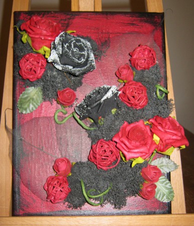 Red & Black Roses 
